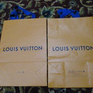Louis Vuitton Shopping Bags x two Great condition w/handles. bonus ribbon